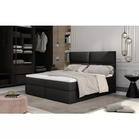 Amber 165x210 boxspring ágy  fekete