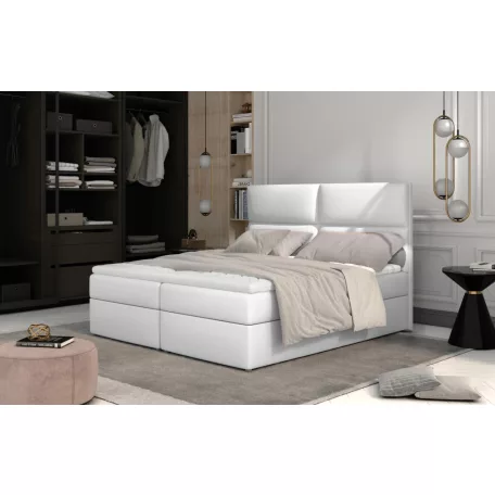 Amber 165x210 boxspring ágy  fehér