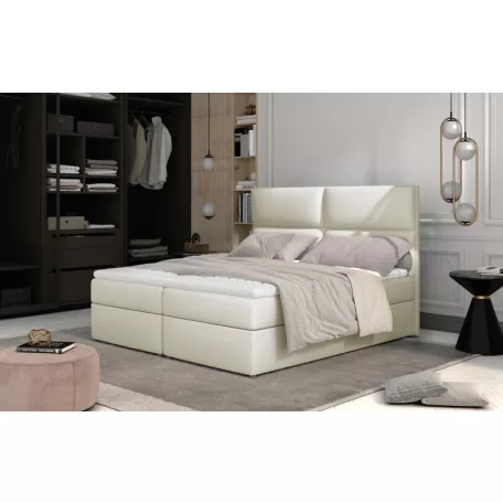 Amber 165x210 boxspring ágy  krém