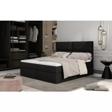 Amber 165x210 boxspring ágy  sötétbarna