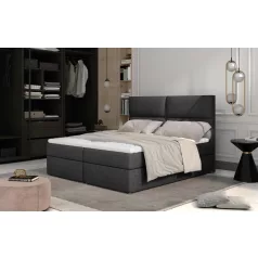 Amber 185x210 boxspring ágy  sötétszürke