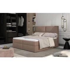 Amber 185x210 boxspring ágy  barna
