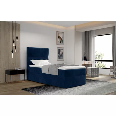Arco 90x200 boxspring ágy  sötétkék