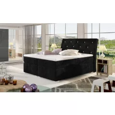 Balvin 160x200 boxspring ágy  fekete