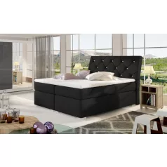 Balvin 160x200 boxspring ágy  fekete