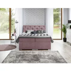 Balvin 160x200 boxspring ágy  rózsaszín