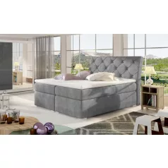 Balvin 180x200 boxspring ágy  sötétszürke