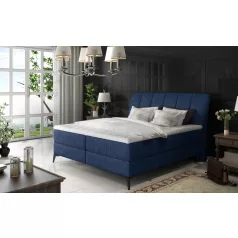 Aderito 140x200 boxspring ágy  sötétkék