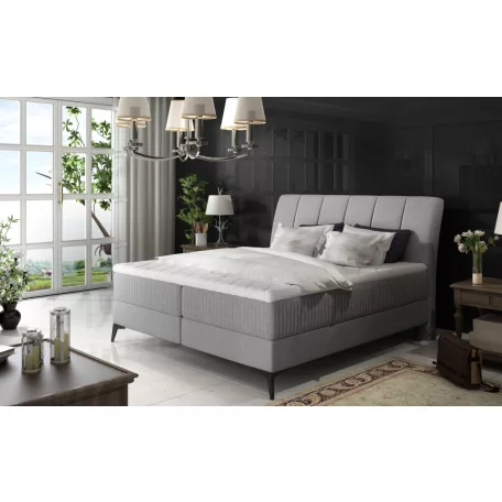 Aderito 180x200 boxspring ágy  szürke