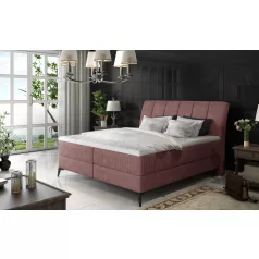 Aderito 180x200 boxspring ágy  rózsaszín