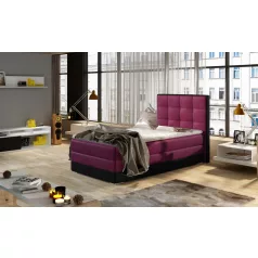 Aster 90x200 boxspring ágy  lila, jobb
