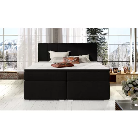 Bolero 160x200 boxspring ágy  fekete