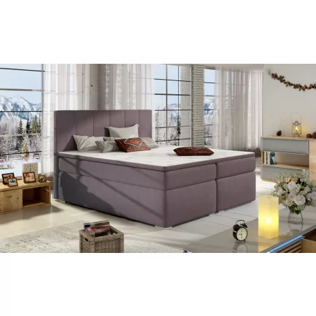 Bolero 160x200 boxspring ágy  rózsaszín