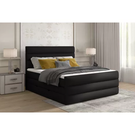 Cande 140x200 boxspring ágy  sötétbarna