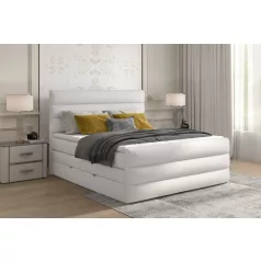 Cande 140x200 boxspring ágy  fehér