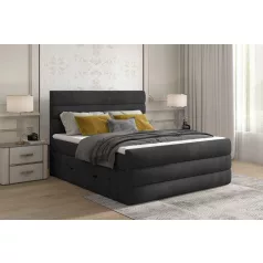 Cande 140x200 boxspring ágy  sötétbarna