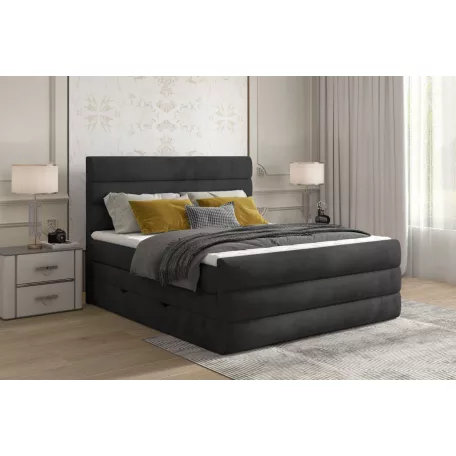 Cande 140x200 boxspring ágy  sötétbarna