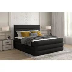 Cande 160x200 boxspring ágy  fekete