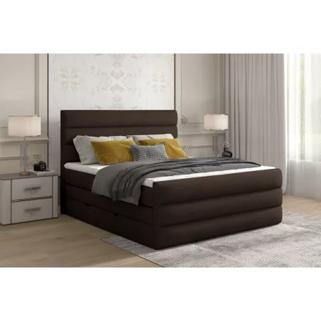 Cande 160x200 boxspring ágy  sötétbarna