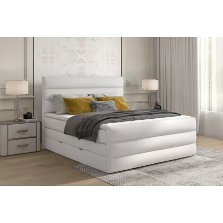 Cande 180x200 boxspring ágy  fehér