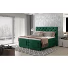 Clover 140x200 boxspring ágy  sötétzöld