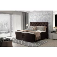 Clover 140x200 boxspring ágy  sötétbarna