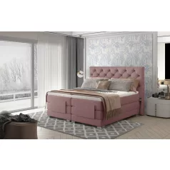 Clover 140x200 boxspring ágy  rózsaszín