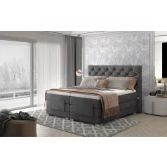 Clover 160x200 boxspring ágy  sötétszürke