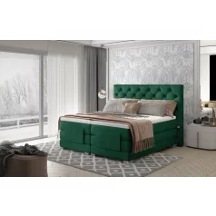 Clover 160x200 boxspring ágy  sötétzöld