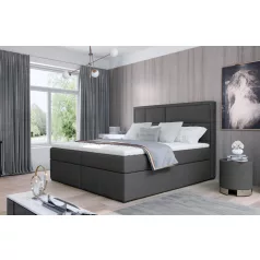 Meron 140x200 boxspring ágy  sötétszürke