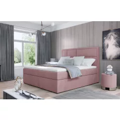 Meron 160x200 boxspring ágy  rózsaszín