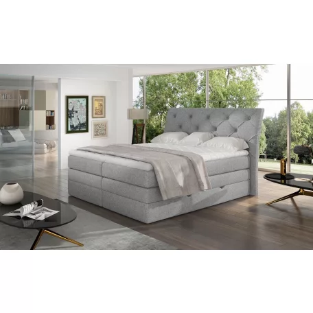 Mirabel 140x200 boxspring ágy  szürke