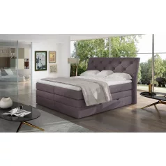 Mirabel 140x200 boxspring ágy  lila
