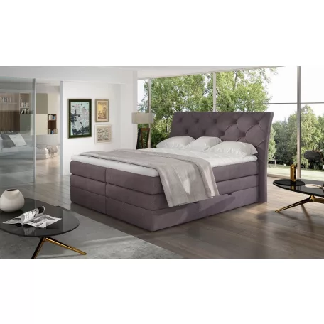 Mirabel 160x200 boxspring ágy  lila