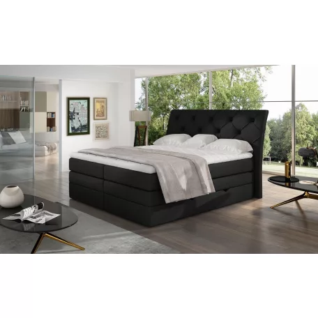 Mirabel 180x200 boxspring ágy  fekete