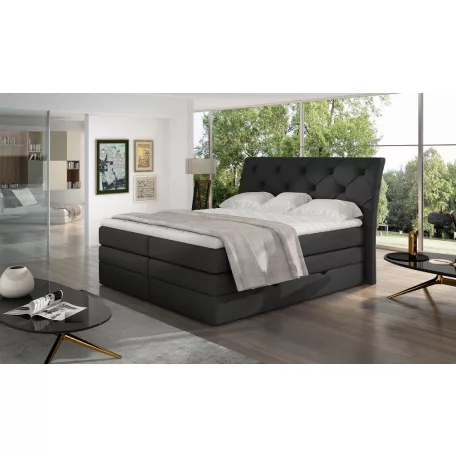 Mirabel 180x200 boxspring ágy  fekete