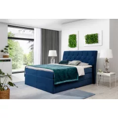 Mirabel 180x200 boxspring ágy  sötétkék