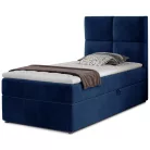 Rivia 90x200 boxspring ágy  sötétkék