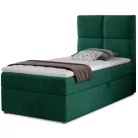 Rivia 90x200 boxspring ágy  sötétzöld