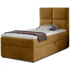 Rivia 90x200 boxspring ágy  sárga
