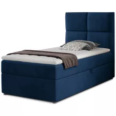 Rivia 90x200 boxspring ágy  kék