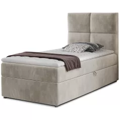 Rivia 90x200 boxspring ágy  bézs