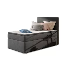 Rocco 90x200 boxspring ágy  szürke, jobb
