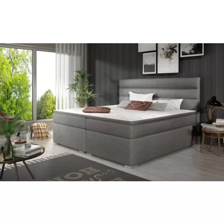 Softy 140x200 boxspring ágy  szürke