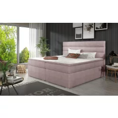 Softy 140x200 boxspring ágy  rózsaszín