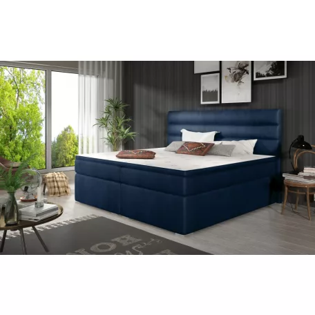 Softy 160x200 boxspring ágy  kék