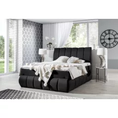 Vincenzo 140x200 boxspring ágy  fekete