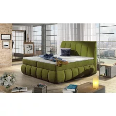 Vincenzo 140x200 boxspring ágy  zöld