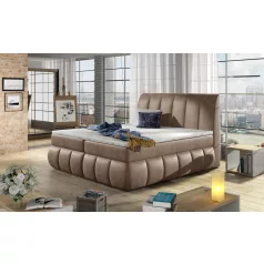 Vincenzo 140x200 boxspring ágy  barna