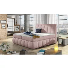 Vincenzo 140x200 boxspring ágy  rózsaszín